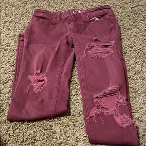 American Eagle ripped jeans